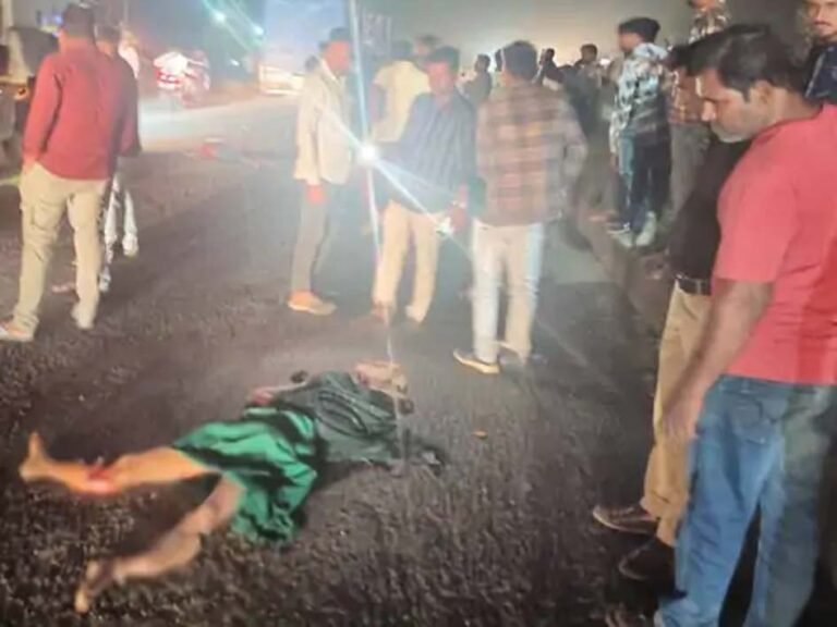 बाइक सवार महिला-पुरुष को वाहन ने टक्कर मारी, मौत