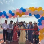 नवोदय विद्यालय आलोट में विद्यालय प्रबंधन समिति की बैठक के साथ हैंडबाल एवं व्हालीबाल सिंथेटिक कॉर्ट का उद्घाटन।