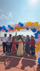 नवोदय विद्यालय आलोट में विद्यालय प्रबंधन समिति की बैठक के साथ हैंडबाल एवं व्हालीबाल सिंथेटिक कॉर्ट का उद्घाटन।