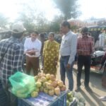 सब्जी मंडी सैलाना बस स्टैंड स्थित फल एवं सब्जी दुकानों का किया निरीक्षण,18 दुकानों से लिए गए नमूने।