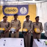 यातायात जागरूकता हेतु रैपिडो कंपनी द्वारा ट्रैफिक पुलिस रतलाम को 100 हेलमेट प्रदाय, चौपाटी पर आयोजित हुआ ट्रैफिक अवेयरनेस कार्यक्रम।