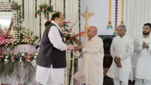 कैबिनेट मंत्री काश्यप ने प्रदेश अध्यक्ष को जताई शोक संवेदना।