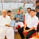 विधायक रतलाम ग्रामीण श्री मथुरालाल डामर ने भरा स्व गणना पत्र।