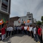 विप्लव जैन के मनोनयन पर युवा मोर्चा कार्यकर्ताओं ने मनाया जश्न।