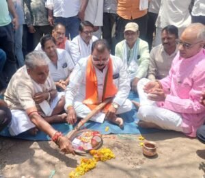 ग्रामीण विधायक मथुरालाल डामर ने किया ₹54 लाख के कार्यों का भूमि पूजन