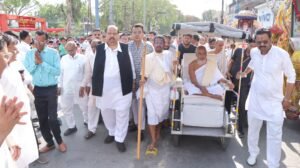 गच्छाधिपति आचार्यदेव श्रीमद् विजय नित्यसेन सूरीश्वरजी म.सा आदि ठाणा- का भव्य मंगल प्रवेश