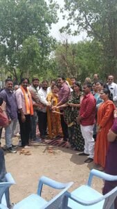 जवाहर नगर मुक्तिधाम रोड वाले उद्यान की बनेगी बाउण्ड्रीवॉलमहापौर प्रहलाद पटेल ने किया निर्माण कार्य का भूमि पूजन