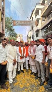 श्री महाराणा प्रताप जन्मोत्सव पर निकली शौर्य  यात्रा का भाजपा कार्यालय पर भव्य स्वागत