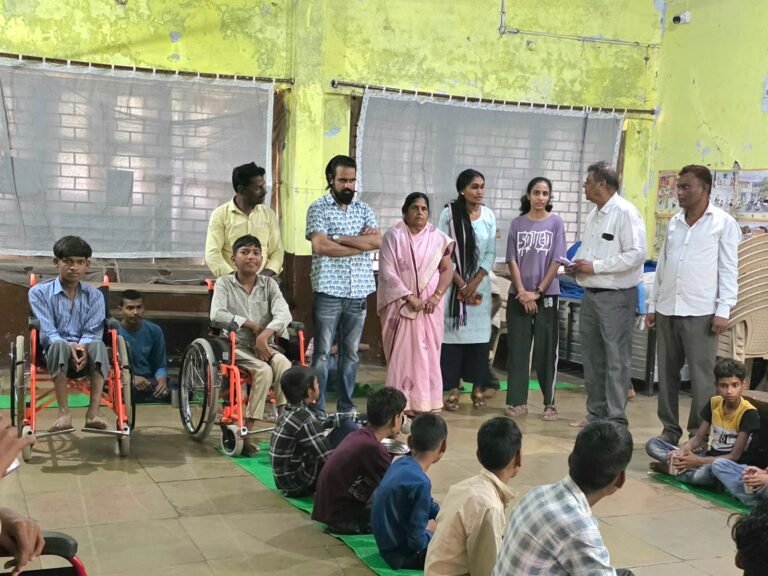 अंतरराष्ट्रीय मानवाधिकार सुरक्षा संगठन ने किया जिला दिव्यांग छात्रावास पिपलौदा का आकस्मिक अवलोकन