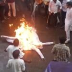 मूंग खरीदी, ई-टोकन व्यवस्था और नीट पेपर लीक के विरोध में किसान कांग्रेस का प्रदर्शन, केंद्रीय मंत्रियों के पुतले फूंके