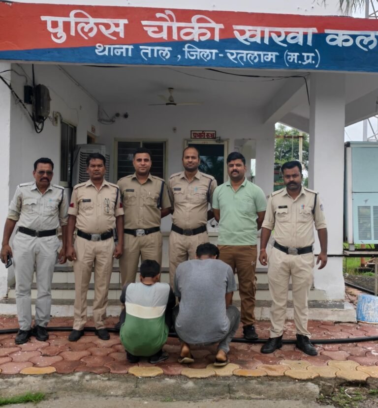 थाना ताल पुलिस की बड़ी सफलता — इंडस टावर से चोरी EDUR पार्ट चोरी के मामले में 02 आरोपी गिरफ्तार
