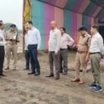 चेहल्लुम मेले को लेकर एसपी ने किया हुसैन टेकरी का निरीक्षण, ड्रोन से होगी निगरानी।