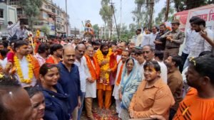 रतलाम शहर कांग्रेस कमेटी ने निष्ठा कावड़ यात्रा का किया भव्य स्वागत