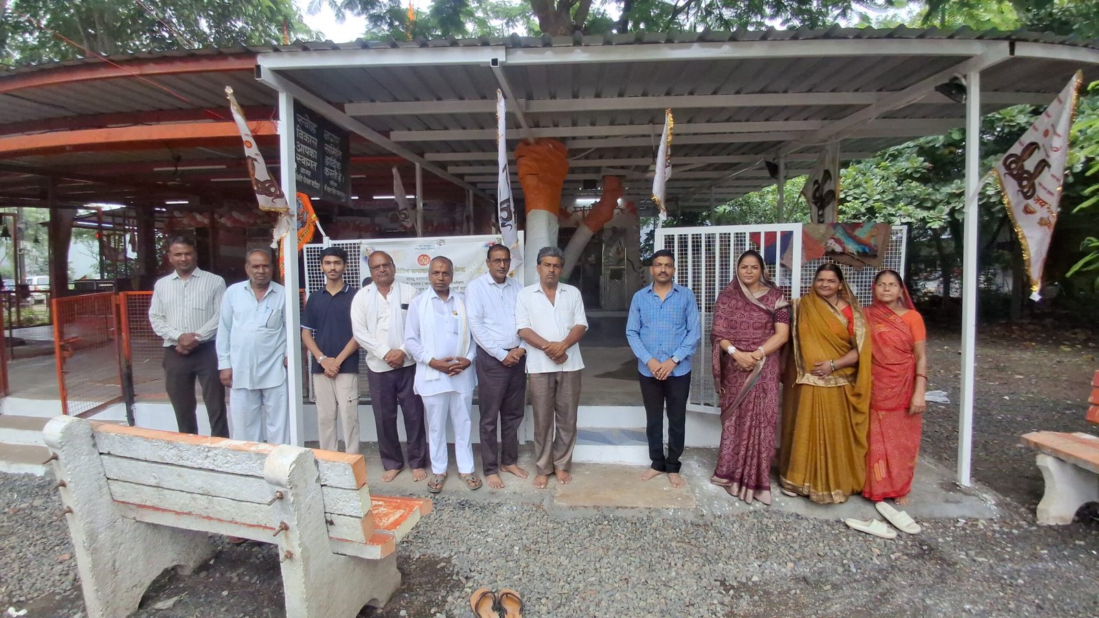 पाटीदार समाज ने कुलदेवी अंबे माता मंदिर निर्माण के लिए दिया सहयोग