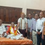 राष्ट्रीय खेल दिवस पर वरिष्ठ वॉलीबॉल खिलाड़ी पिरोदिया सम्मानित।