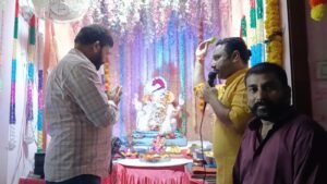 विभिन्न वार्डों में गणपति आरती में शामिल हुए पार्षद भगत सिंह भदौरिया
