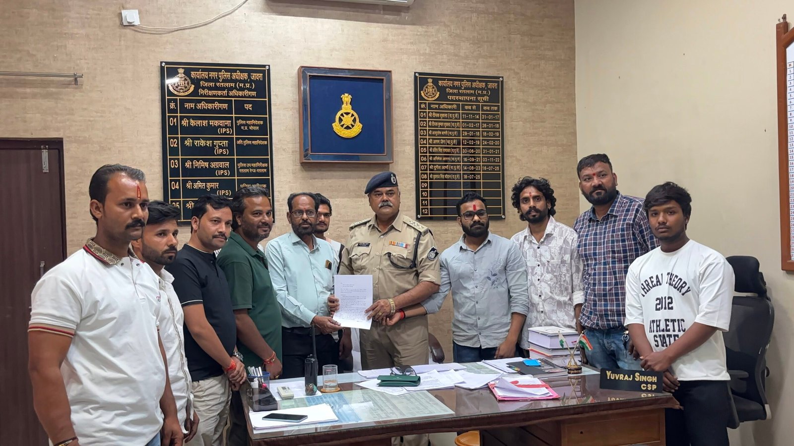सोशल मीडिया पर भ्रामक पोस्ट को लेकर आक्रोश, सर्व हिंदू समाज ने सीएसपी को सौंपा ज्ञापन