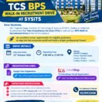 SYSITS रतलाम में पहली बार TCS का ओपन कैंपस रिक्रूटमेंट ड्राइव 23 अक्टूबर को