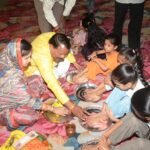 शरद पूर्णिमा पर 500 कन्याओं ने ग्रहण की भोजन प्रसादी